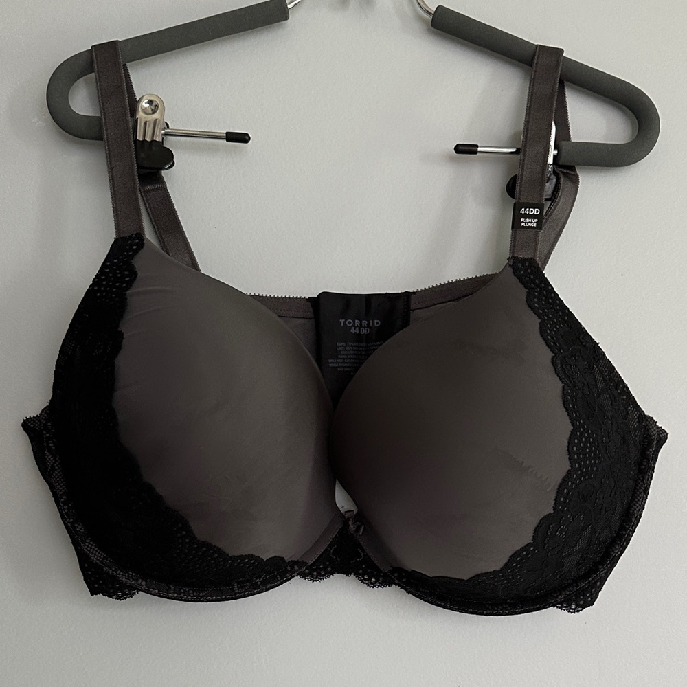 Torrid Charcoal Black Lace Bra